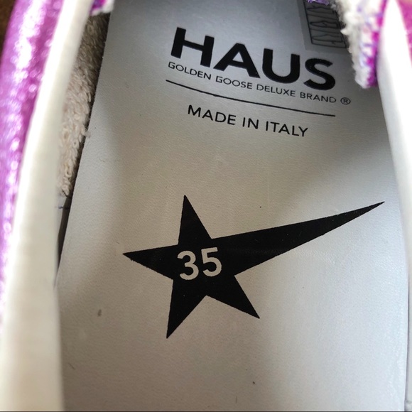 GOLDEN GOOSE • metallic purple sneakers - Picture 4 of 8